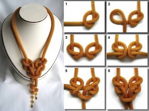 macrame? knotted necklace with a modern 'twist'. Great idea! 80681877_4654058_x_701894ad.jpg (295×221)