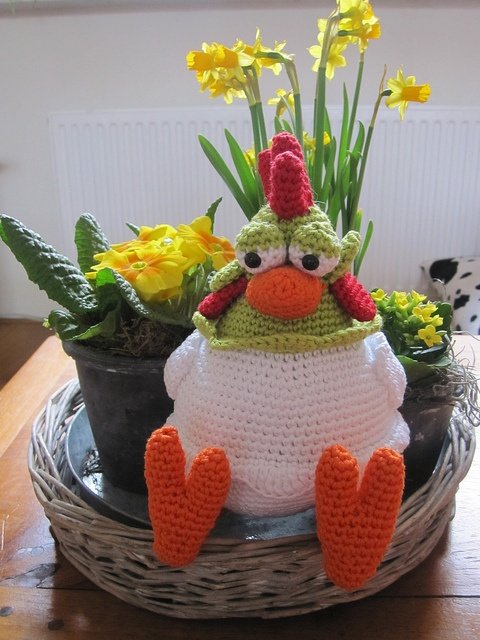 crochet chicken!! Ridiculously cute!