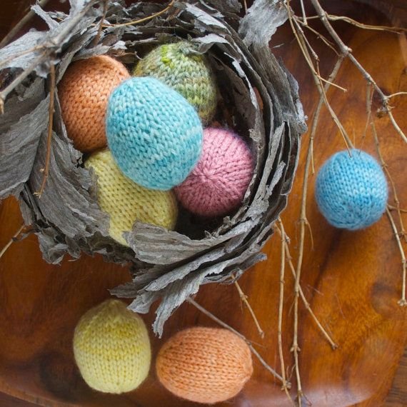 Knitting Pattern - Spring Easter Eggs - DIY Easter Decoration - PDF download. $1.99, via Etsy.