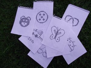 keresztszemes minták ovodás ballagási tarisznyákra