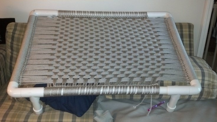 Macrame & PVC Dog Bed that I made!