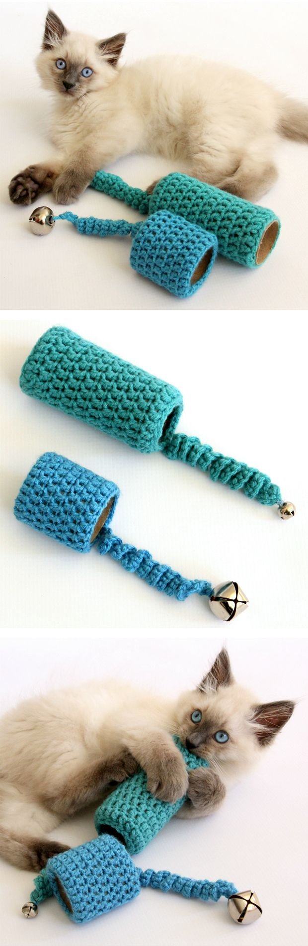 Easy to crochet cat toy: free pattern