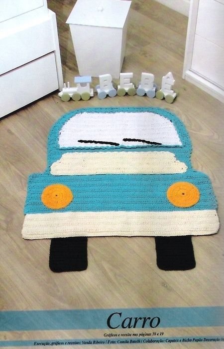 Car crochet rug! - charts!
