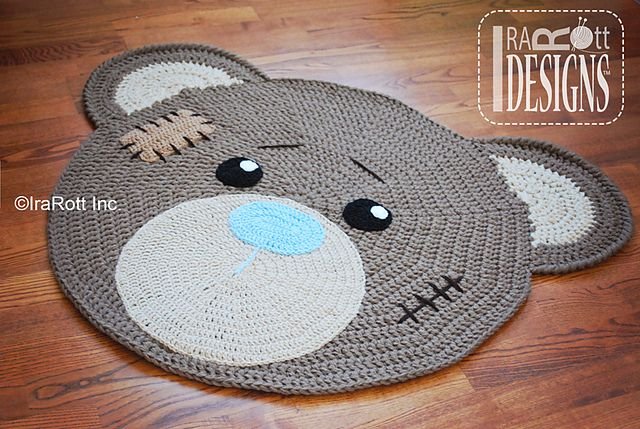 Ravelry: Classic Bear Crochet Rug Mat Nursery Carpet PDF Pattern pattern by Ira Rott