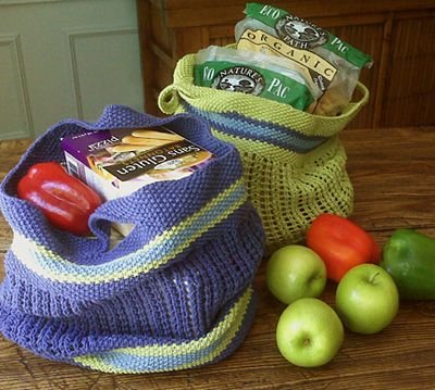 Free Knitting Pattern - Bags, Purses & Totes: BYOB (Bring Your Own Bag) Tote